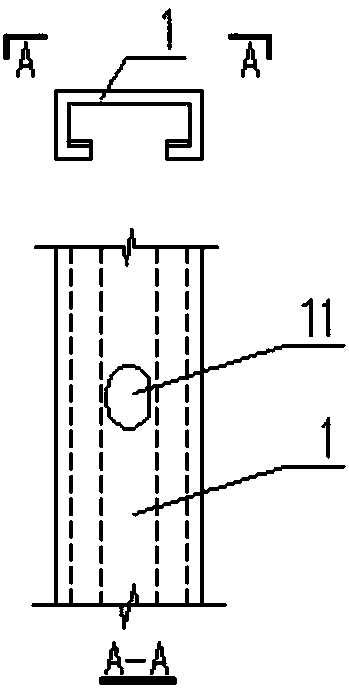 Replaceable pre-embedded anchoring channel and mounting method thereof