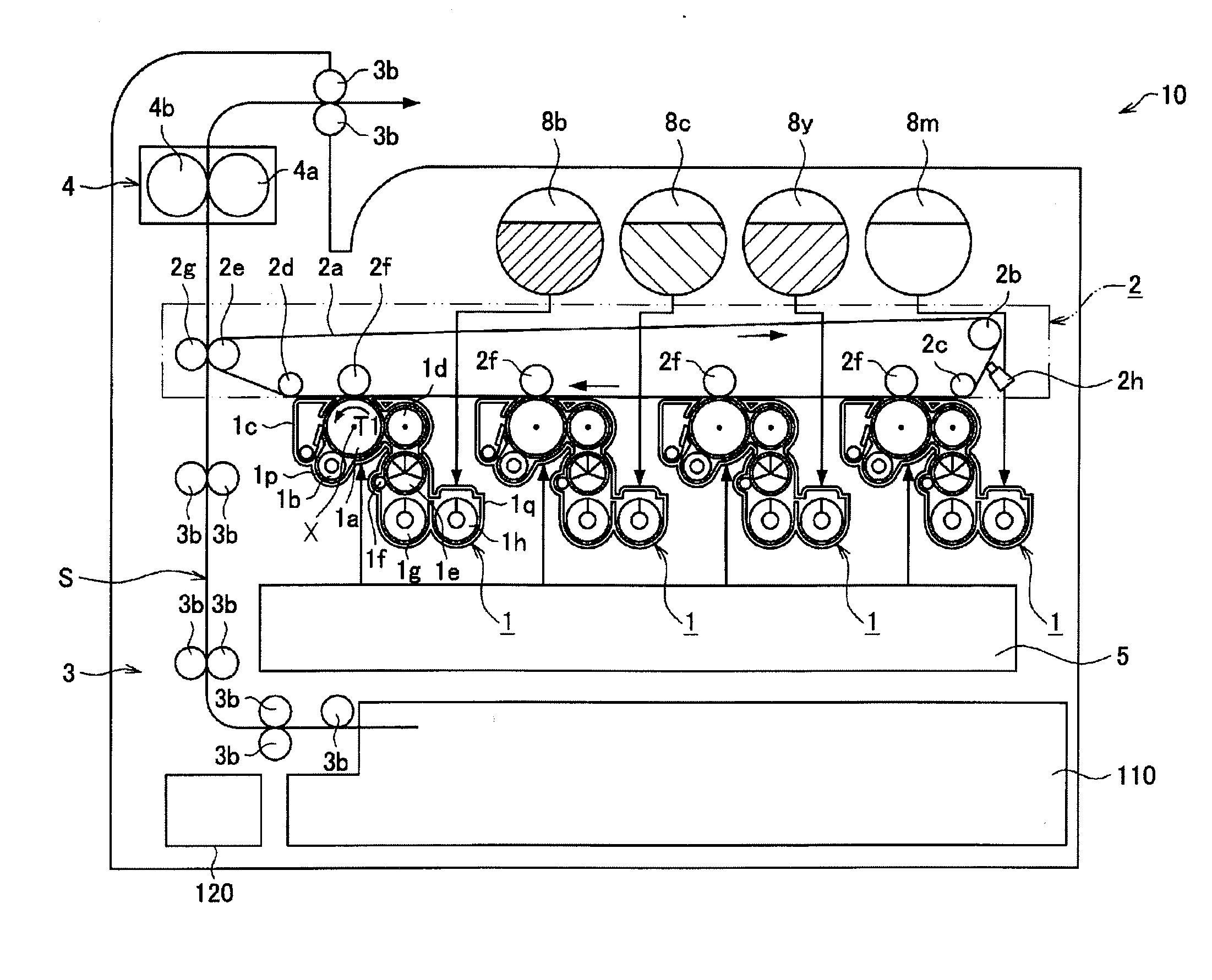 Recording medium tray assembly/disassembly mechanism and image forming apparatus