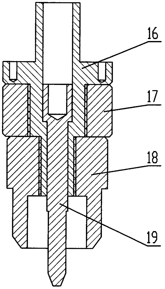 Lower-hook-molding type commutator hook mechanism