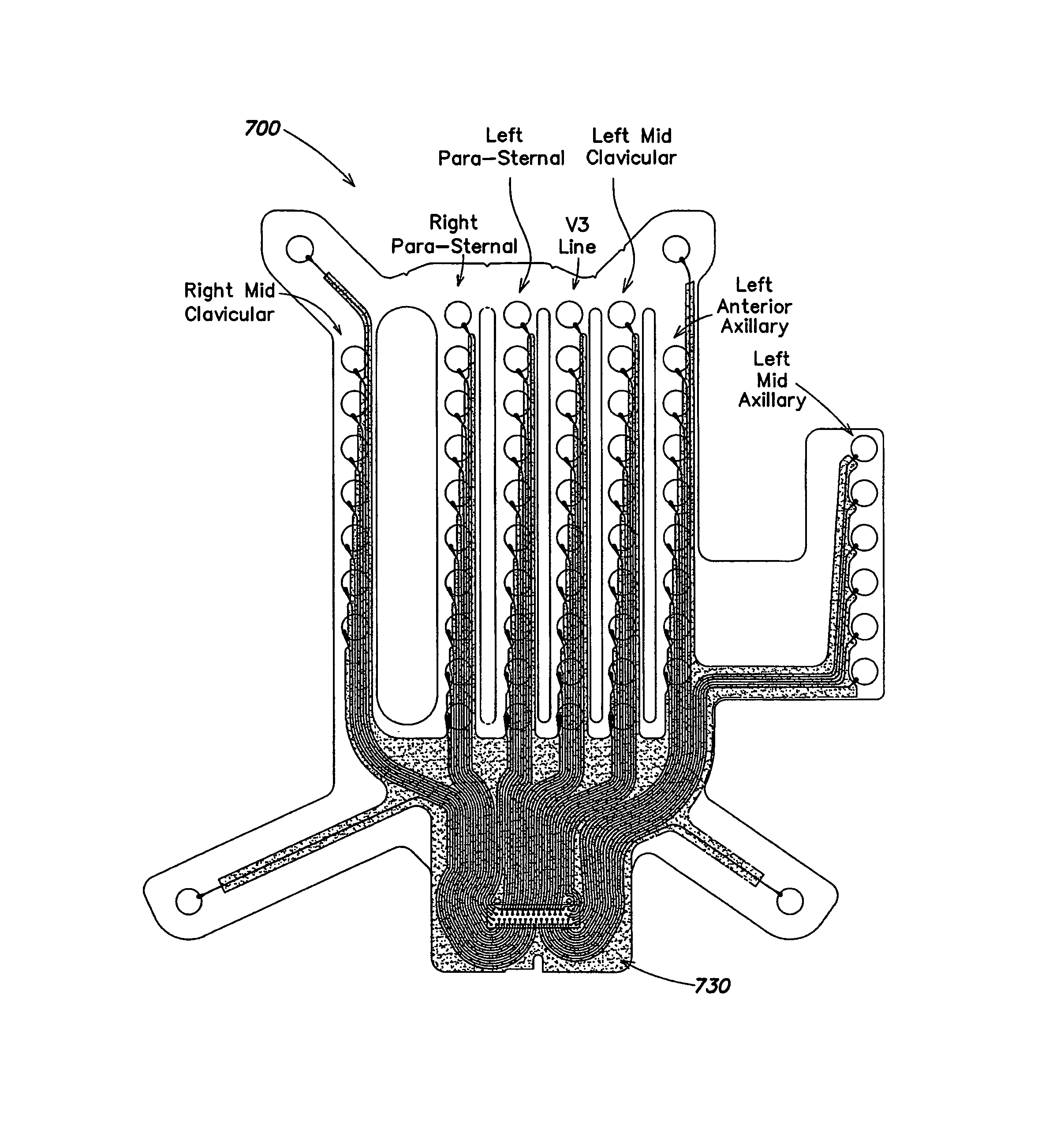 Electrode patch monitoring device