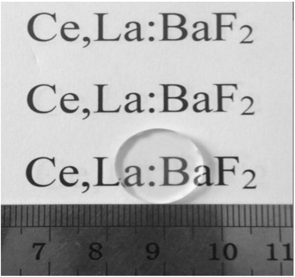 Cerium-lanthanum doped barium fluoride transparent ceramic and preparation method thereof