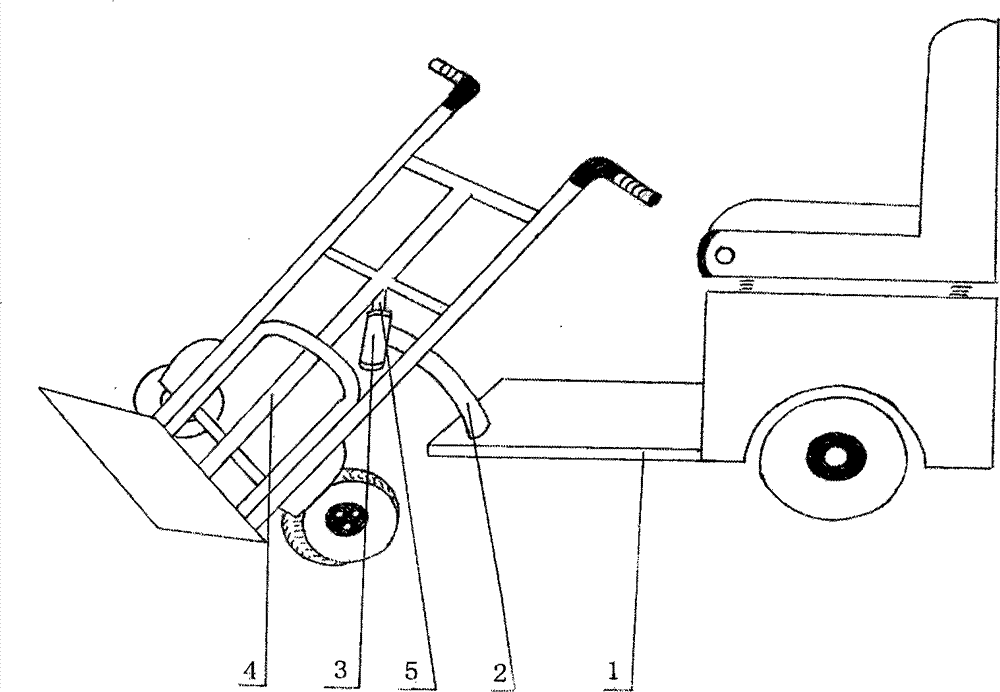 Novel small electric warehouse trolley