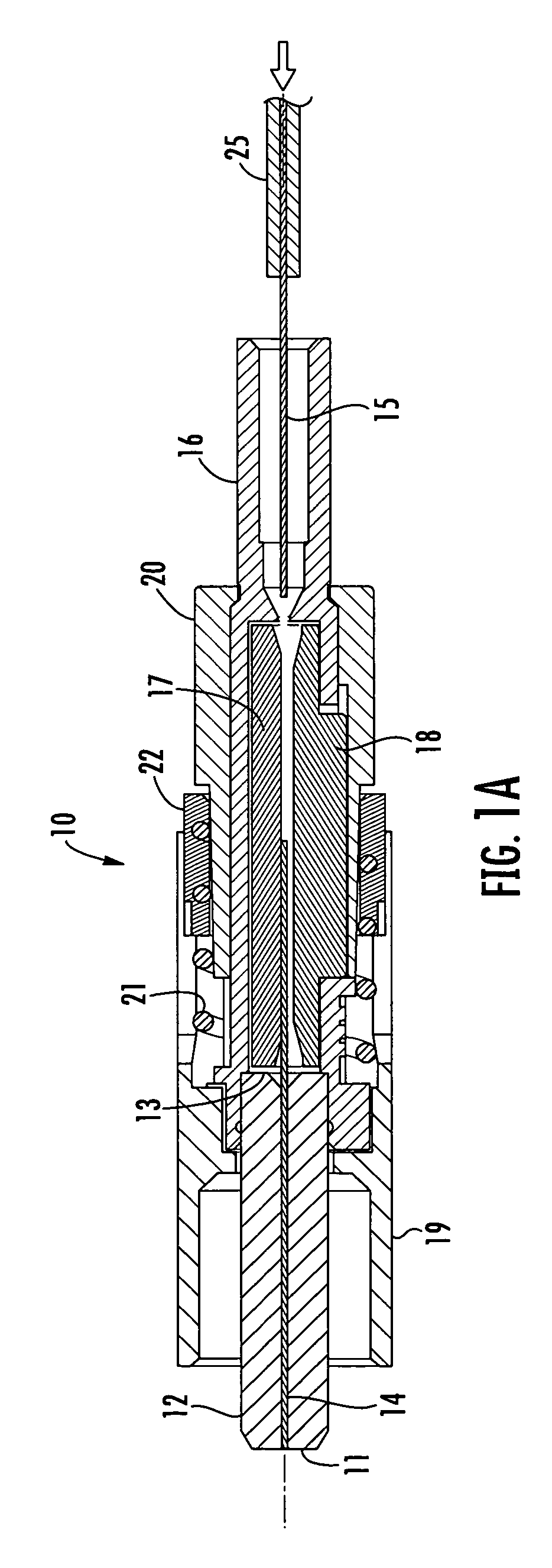 Installation tool with integrated visual fault indicator for field-installable mechanical splice connector