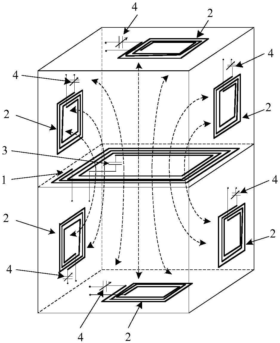 A wireless power transmission resonator for refrigerator sensor and energy distribution method