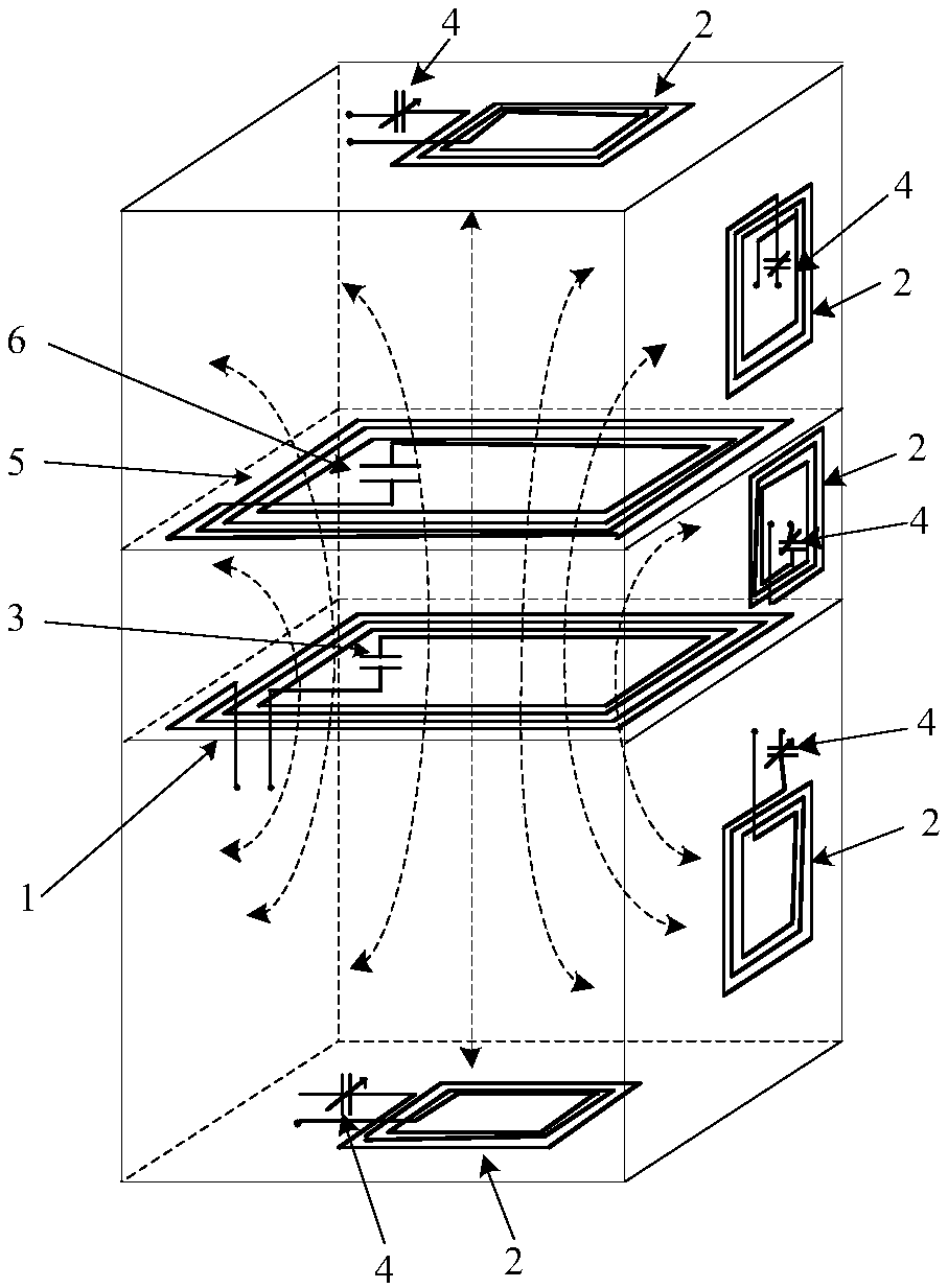 A wireless power transmission resonator for refrigerator sensor and energy distribution method