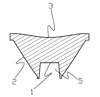 Light emitting diode (LED) secondary optical lens