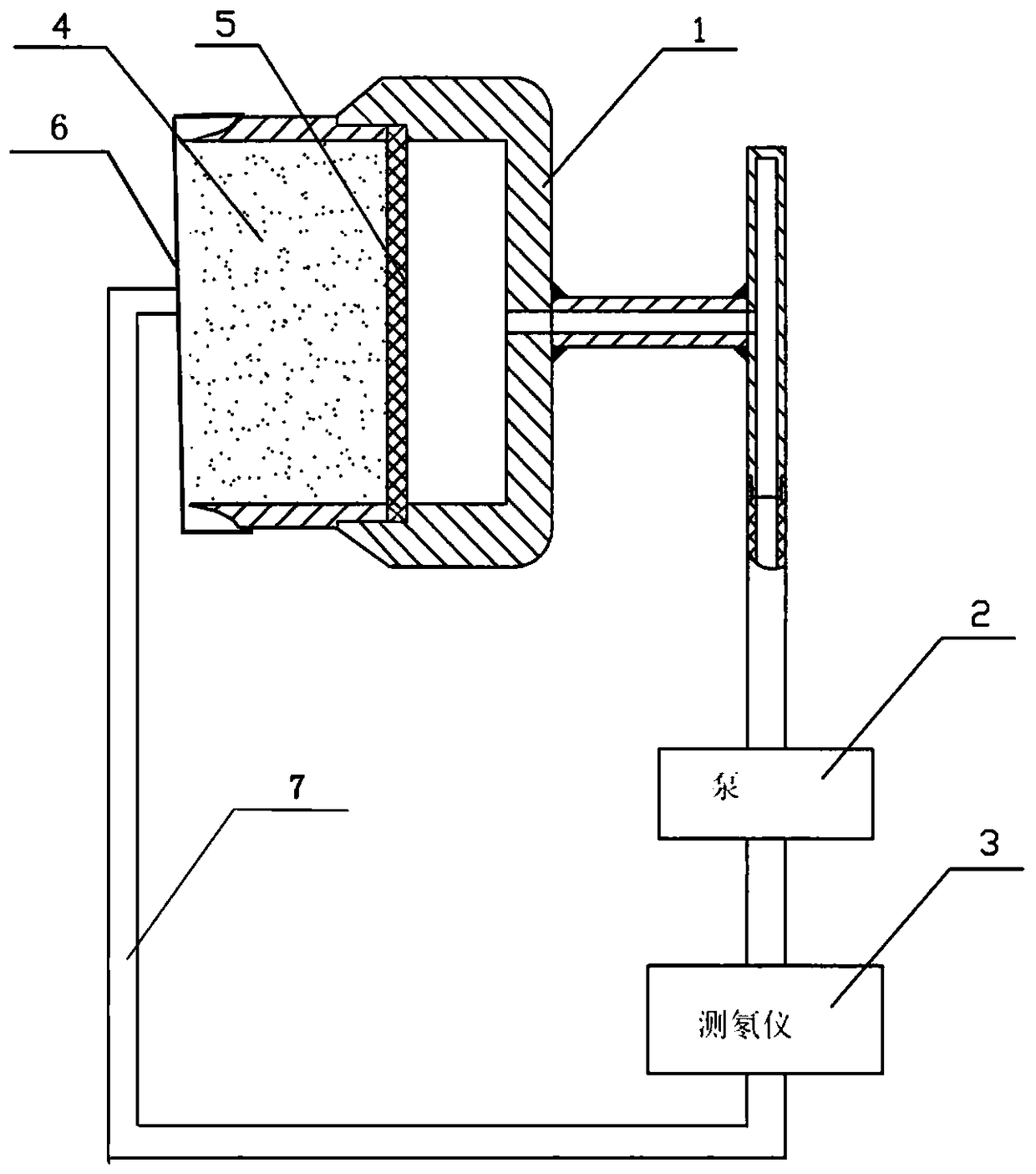 Method and device for measuring potential radon concentration of soil by using surface soil dynamics