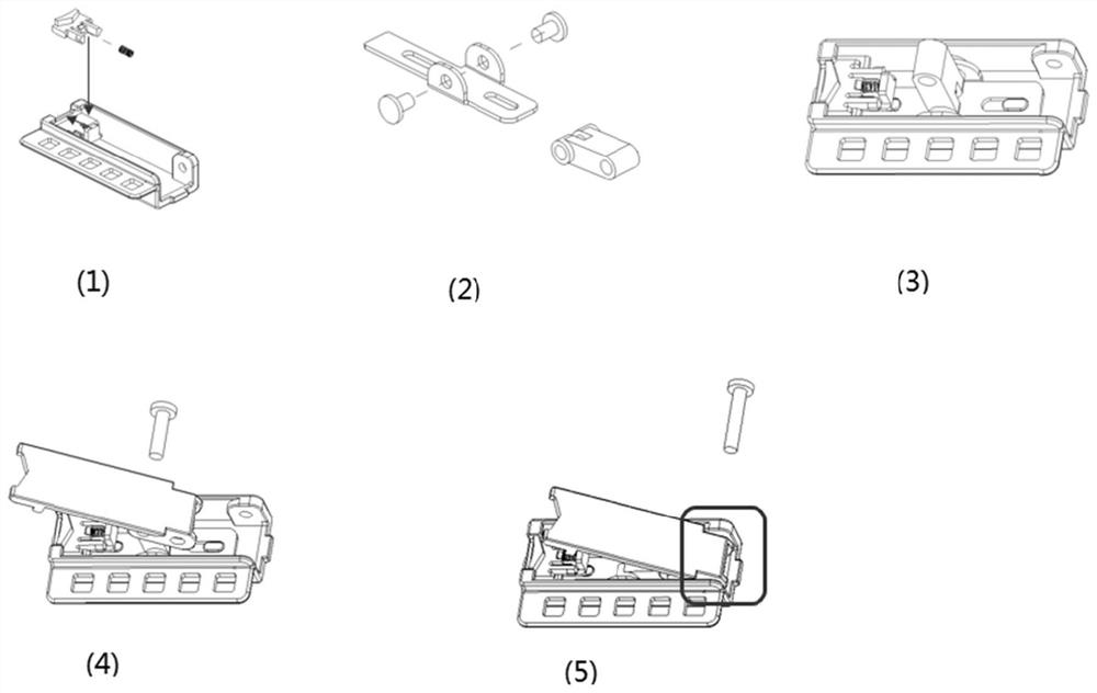 PCIE card fixing assembly and PCIE card fixing support comprising same