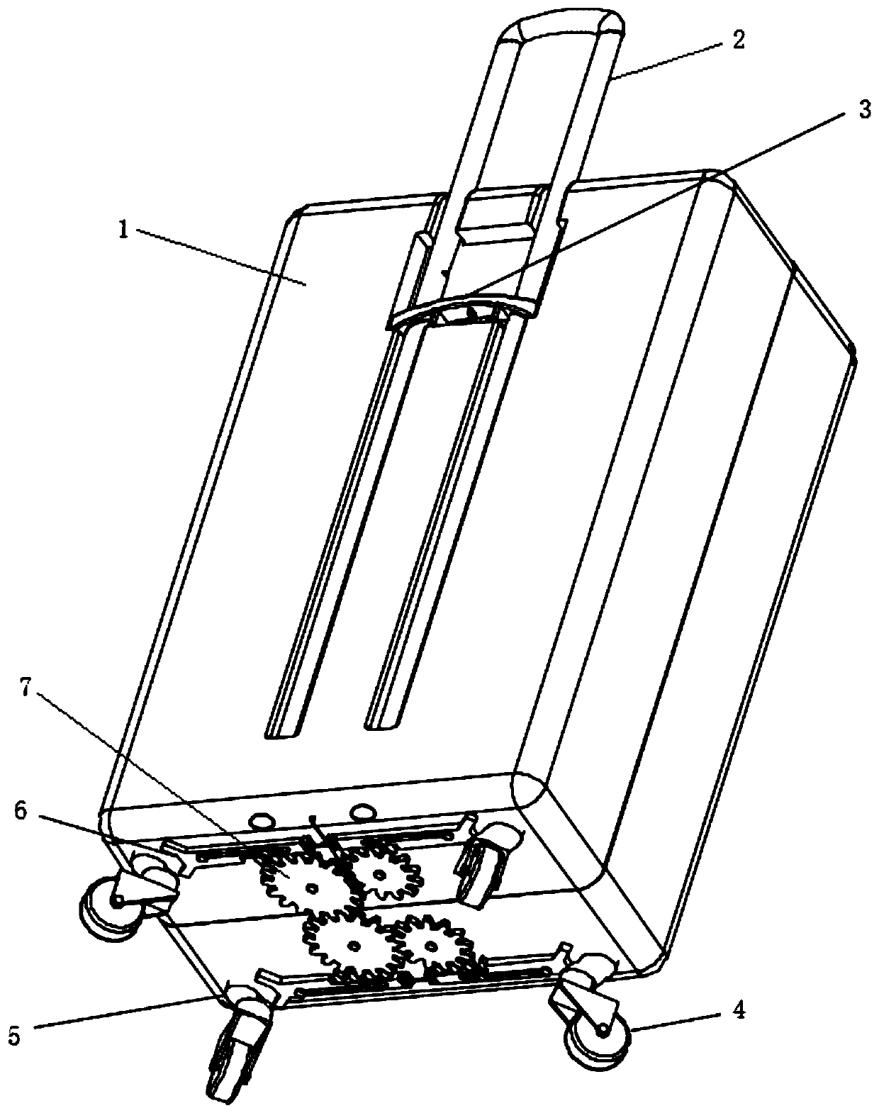 Portable antiskid luggage case