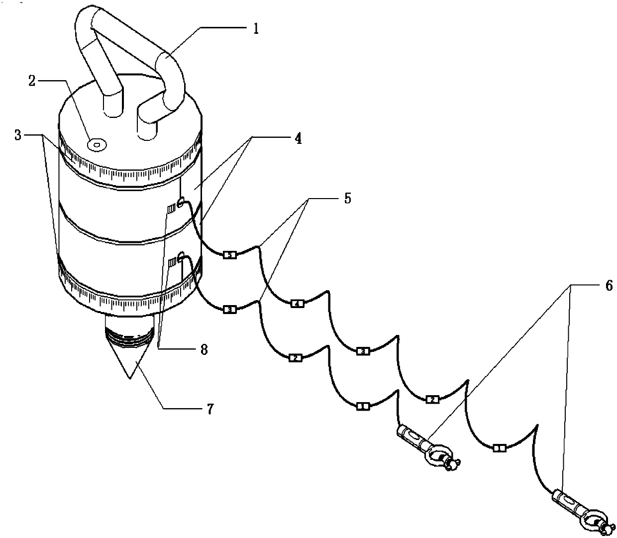 Arc-shaped setting-out tool