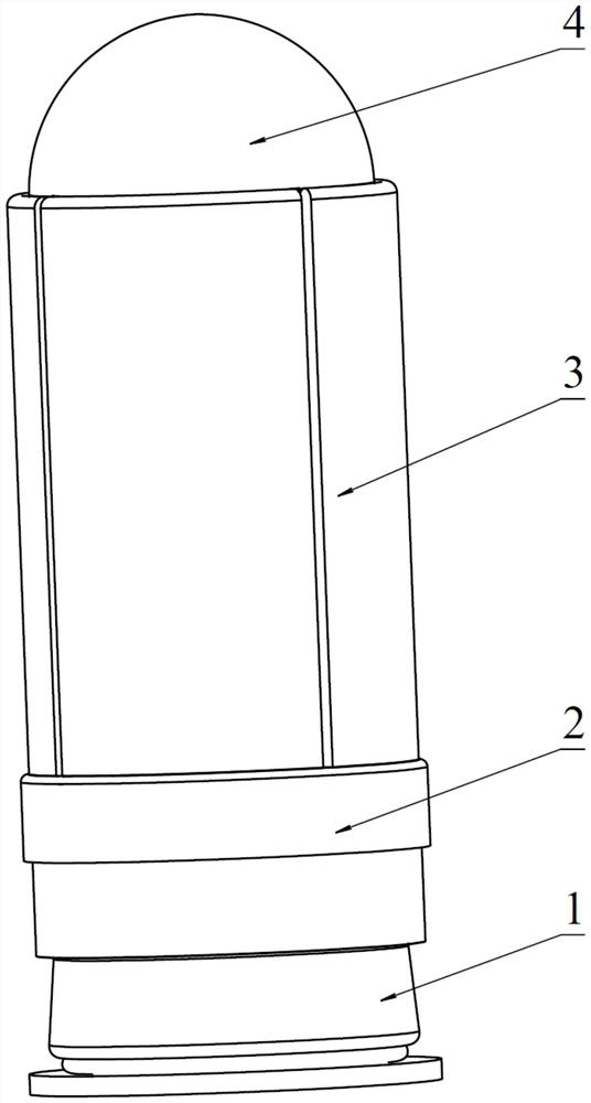 Composite anti-riot kinetic energy projectile with delay boosting function