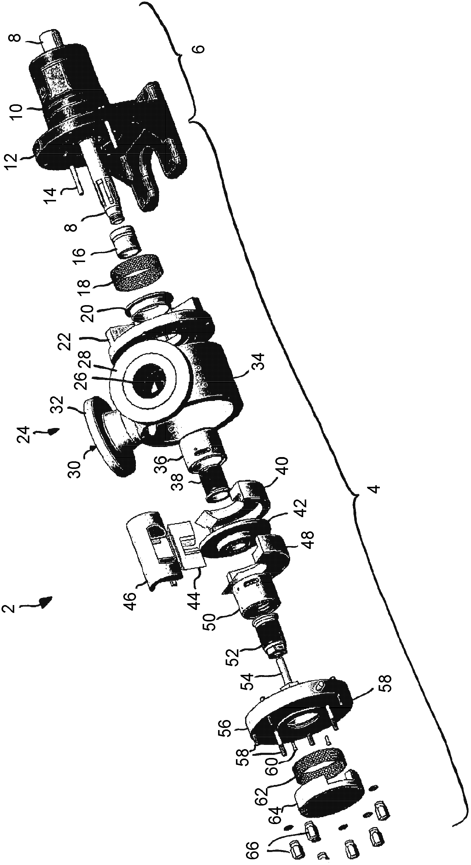 Rotary displacement pump for pumping solids emulsions, especially liquid explosives