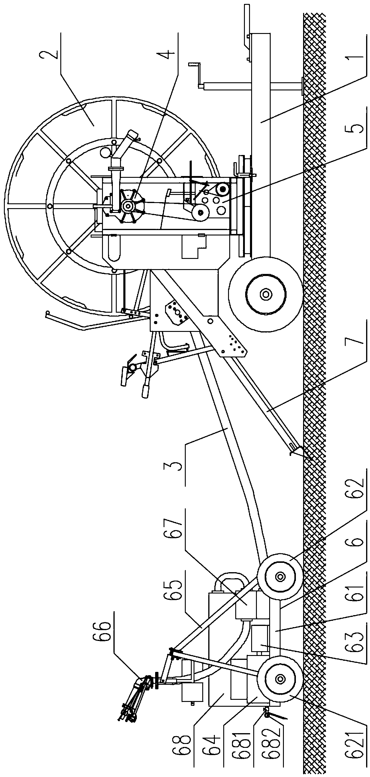 Self-walking type reel sprinkler capable of changing weight of sprinkler wagon