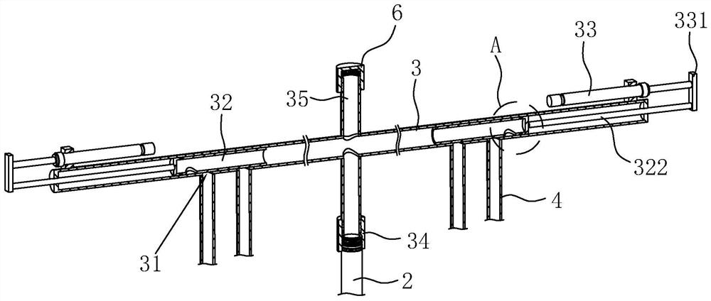 Concrete plant spraying and dust falling system