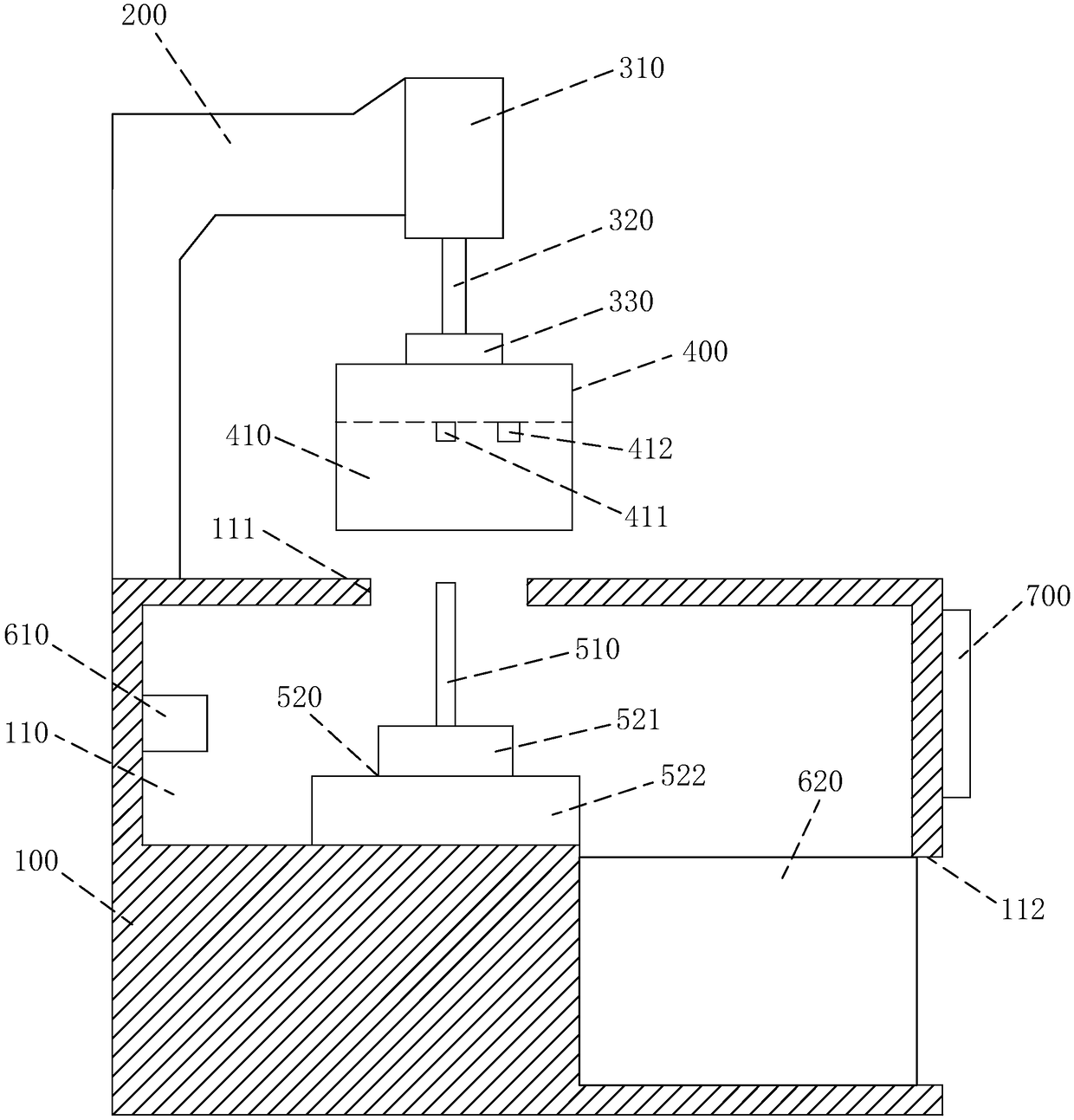 Sampling device for cutting copper-clad fiberglass sheets