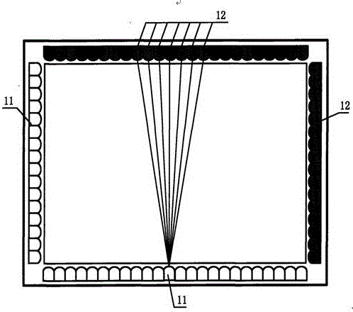 Touch point determining method and device for infrared touch screen