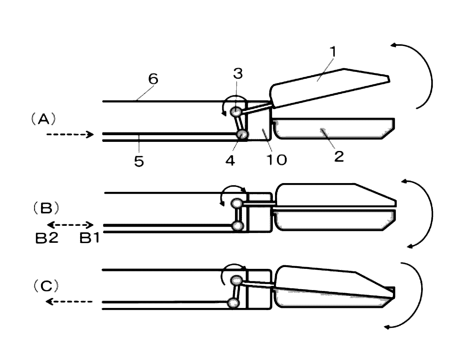 Medical treatment device for holding, coagulating, and cutting living tissue