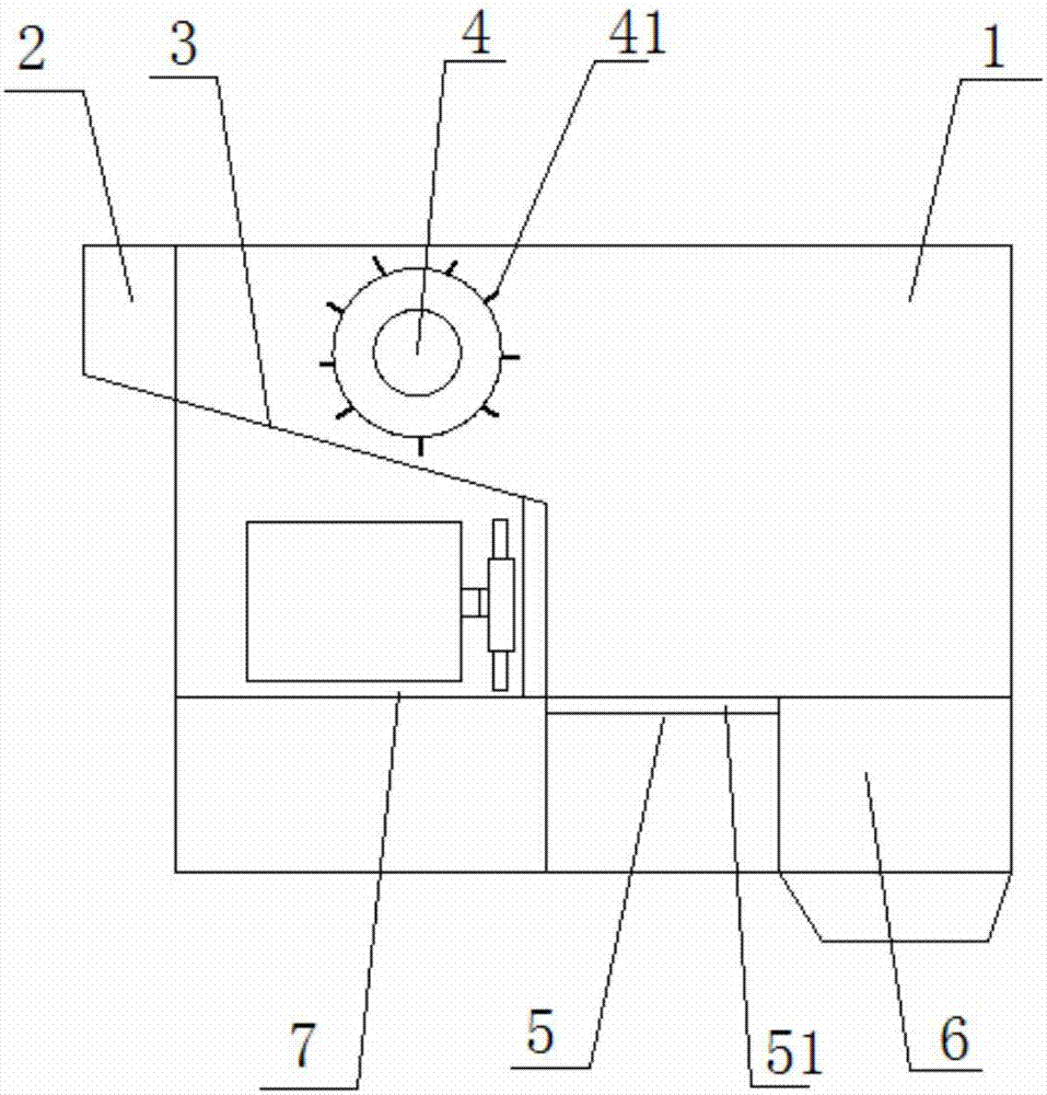 Fan assembly of tea seed processing shucking device