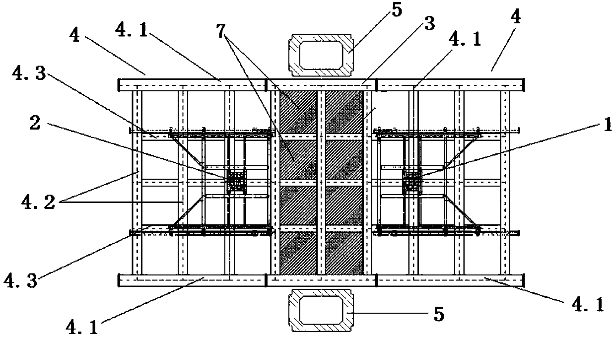 Construction method of main beam of steel-concrete composite beam cable-stayed bridge