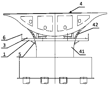 Positioning device for bridge decorative plates