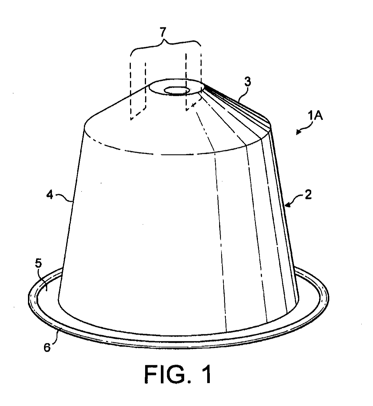 Capsule with filtering insert for preparing a coffee beverage