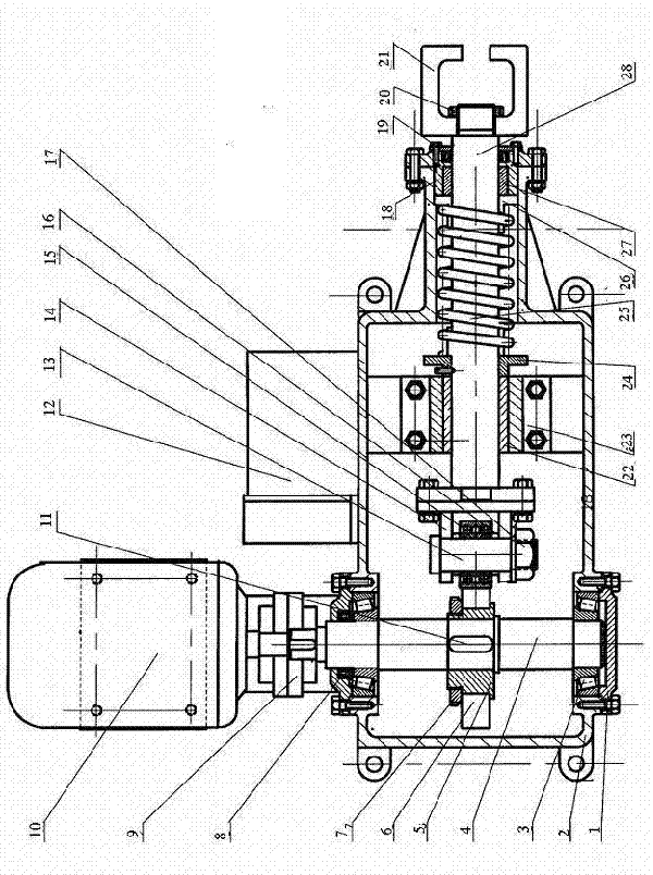Frequency conversion shaker transmission case