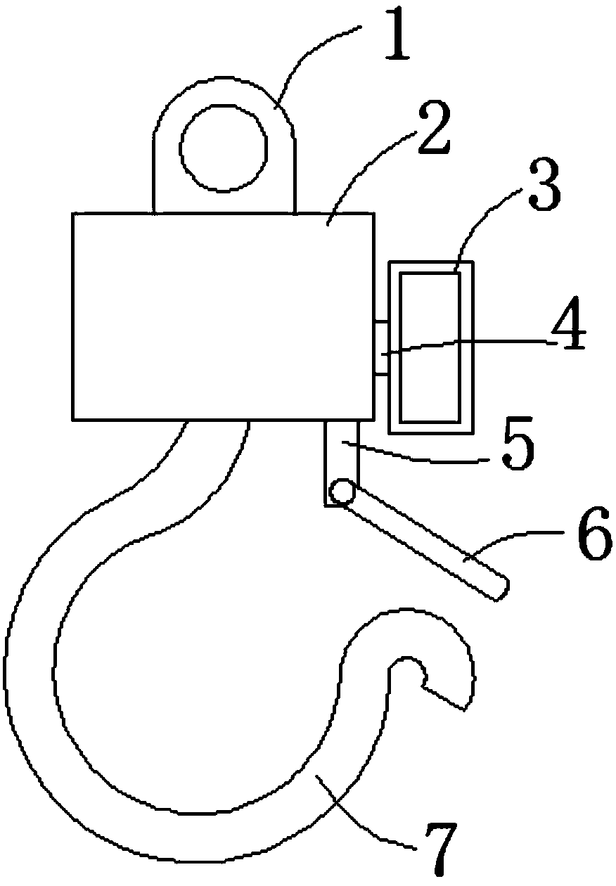 Hook for crane jib