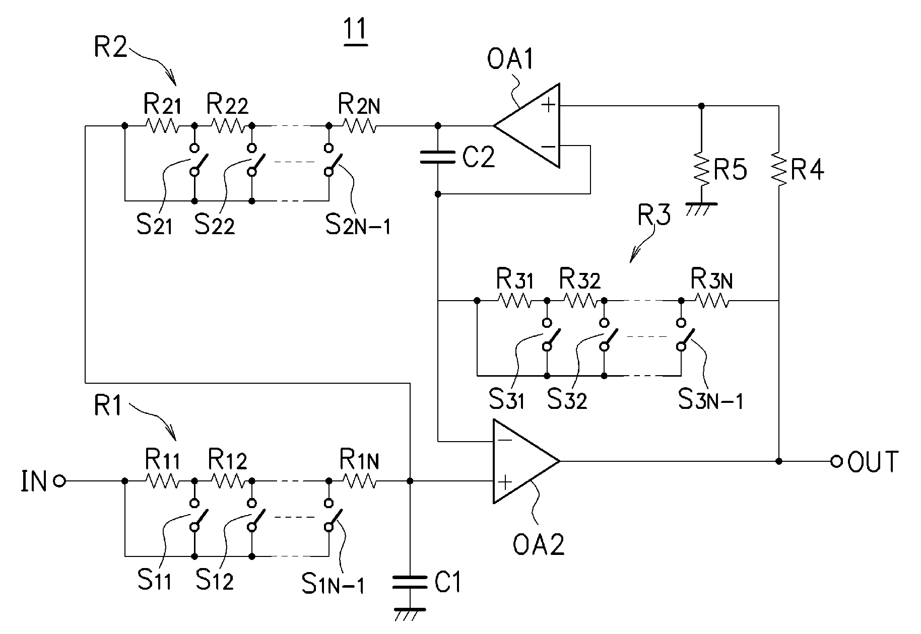 Antenna input tuning circuit