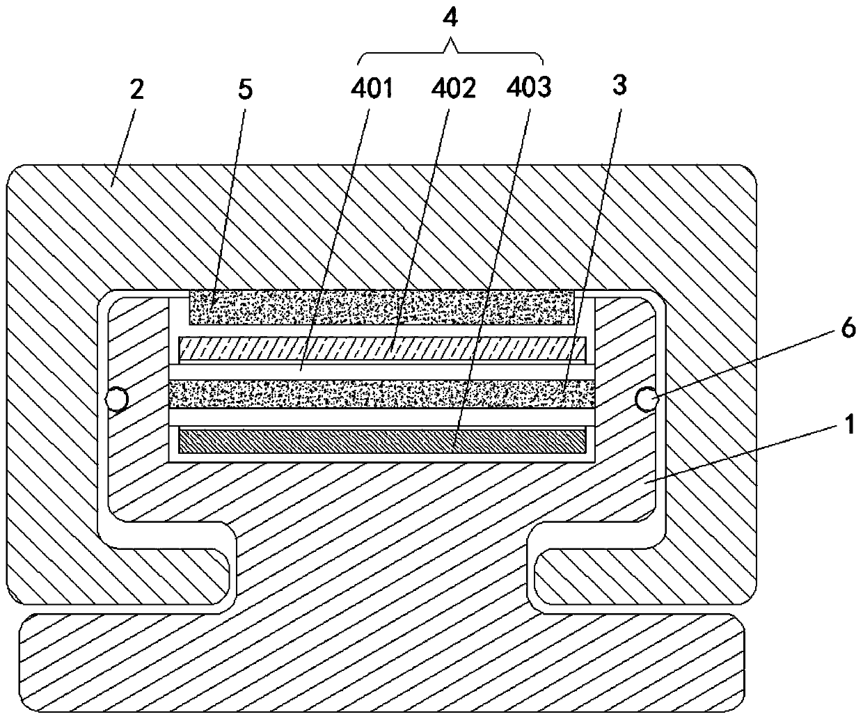 Magnetic pushing equipment for curved section reinforcement cage jacking and pushing device