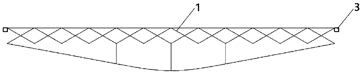 A horizontal opening and closing roof structure
