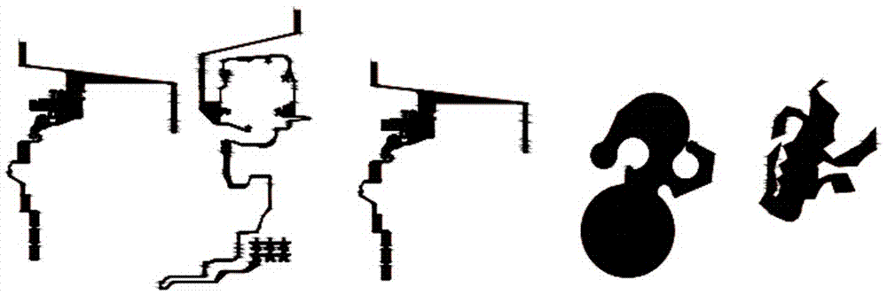 Resistance calculation method for conducting material with equal-thickness irregular shapes