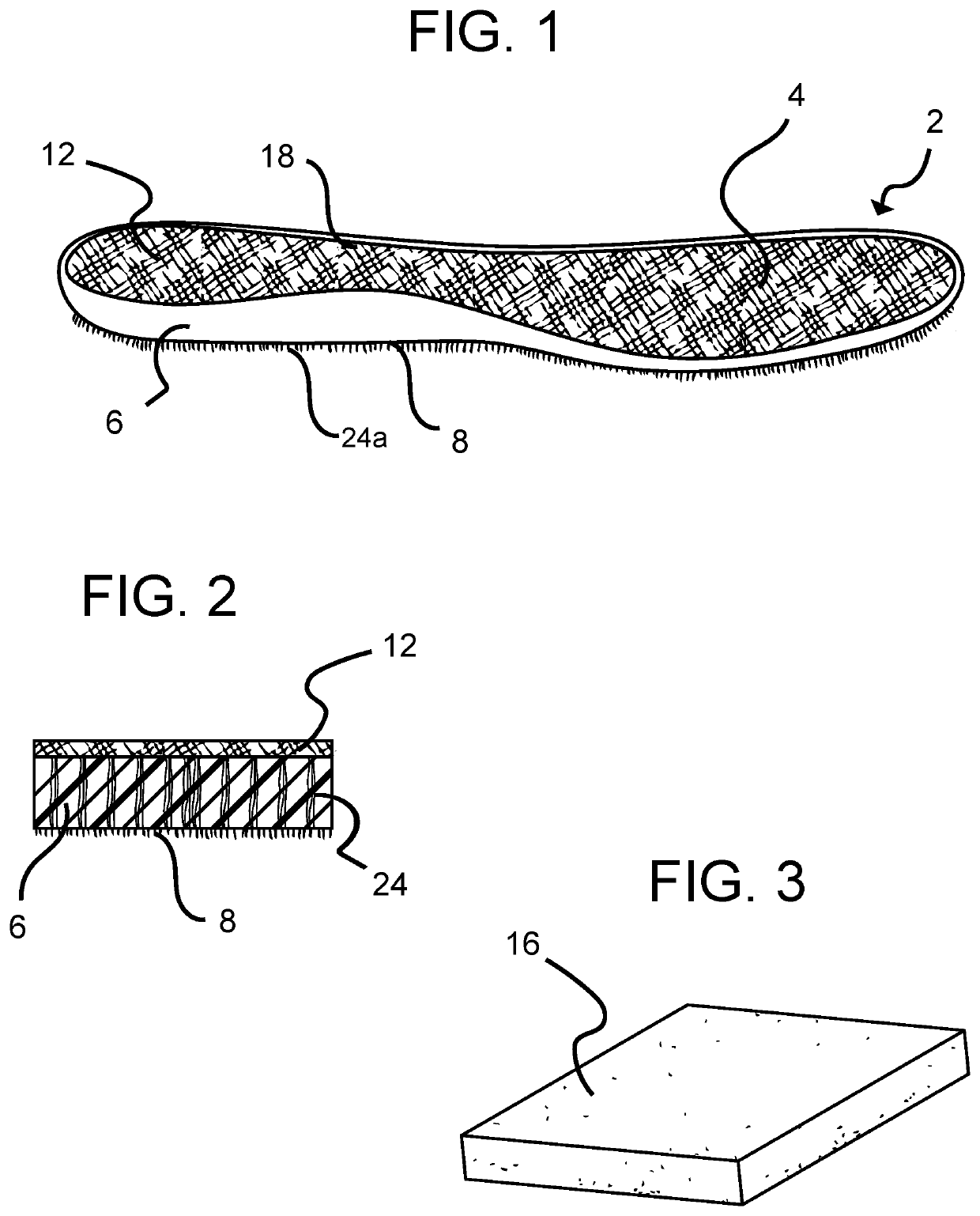 Antistatic fiber-foam shoe insoles, and a method of manufacturing the same