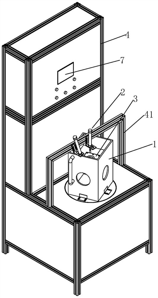 Flip drainer service life testing device and method