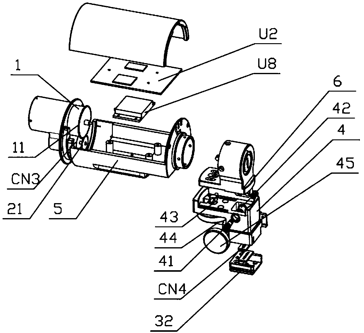 Electric-controlled infrared laser device and imaging device