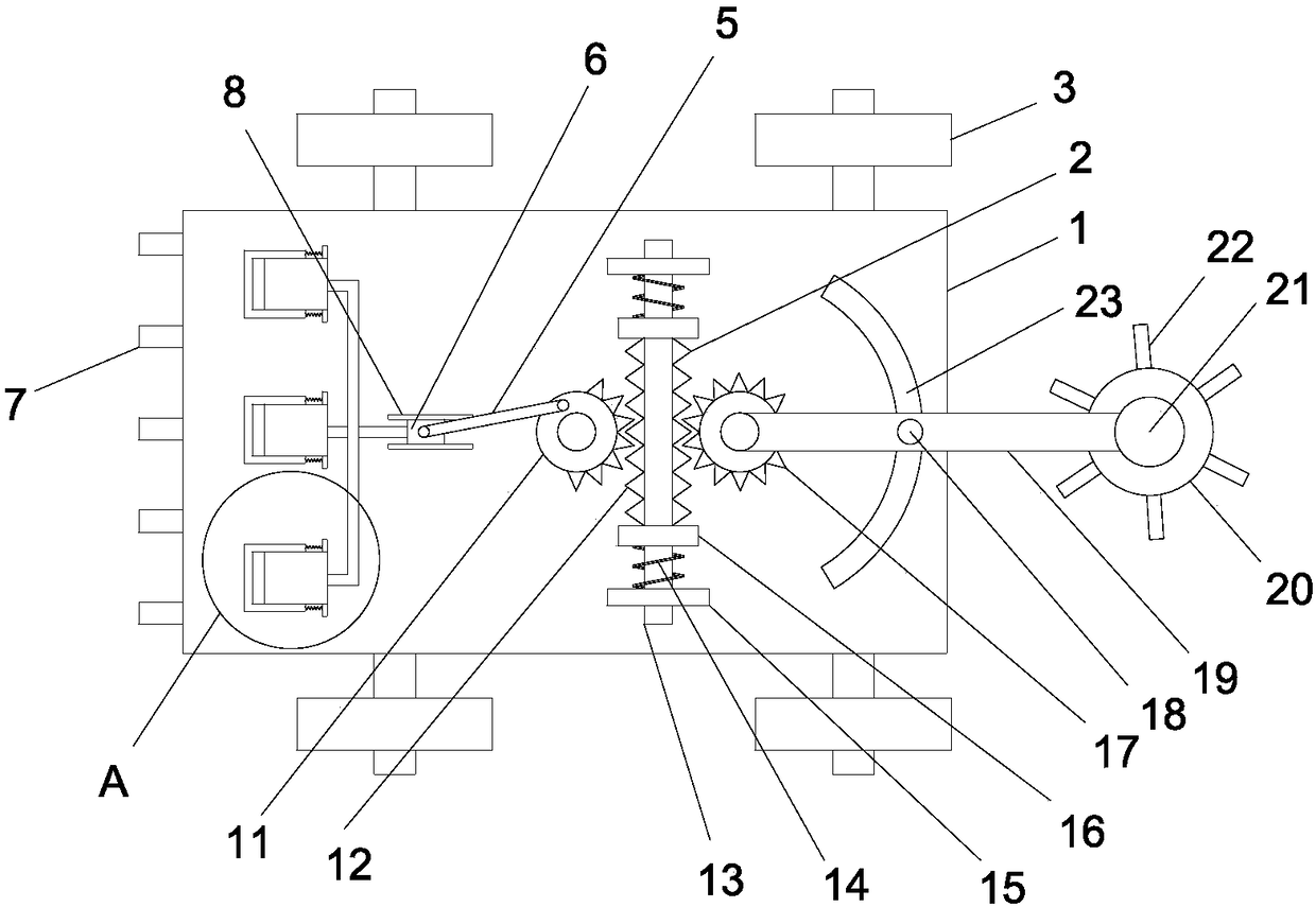 Seeding vehicle with ditching and earthing functions