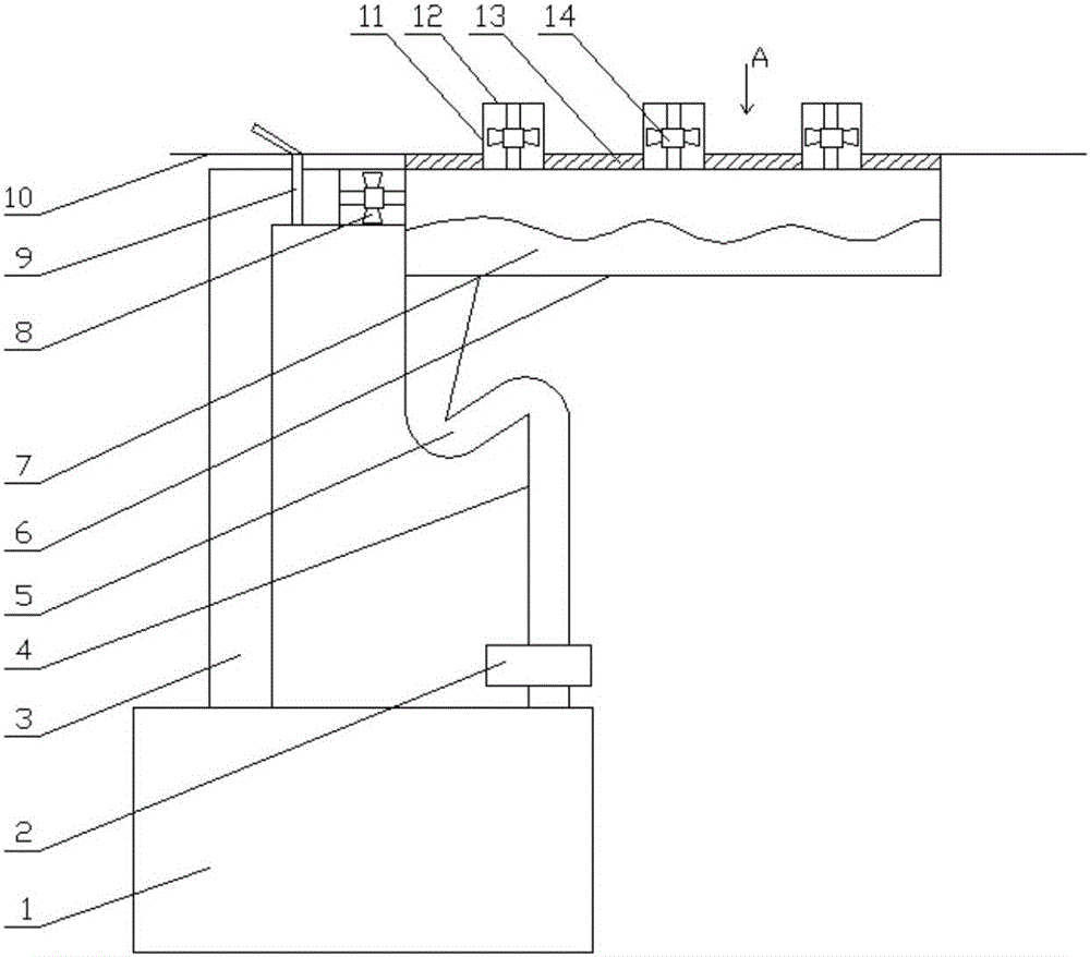 Underground drainage and ventilation device for textile