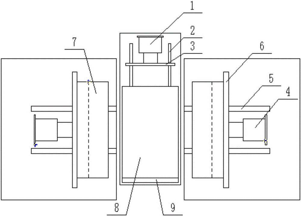 Automatic assembling device for automobile air conditioner radiator