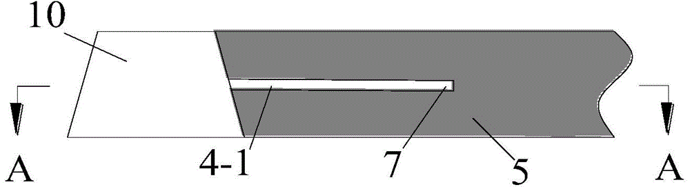 A hydraulic slit U-shaped hole slag discharge gas treatment method
