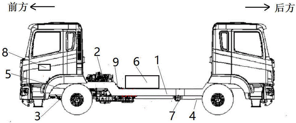 Hybrid power rescue car chassis structure