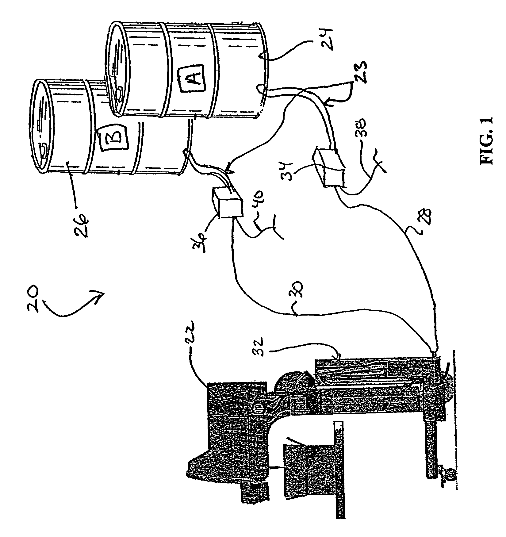 Dispensing system with means for easy access of dispenser components and method of using same