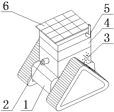 Tracked robot with photoelectric identification