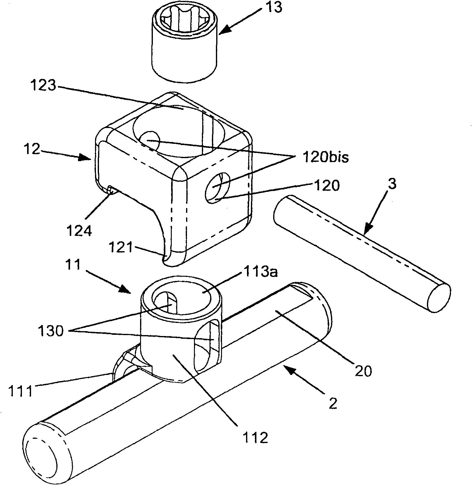 Transverse spinal linking device and system