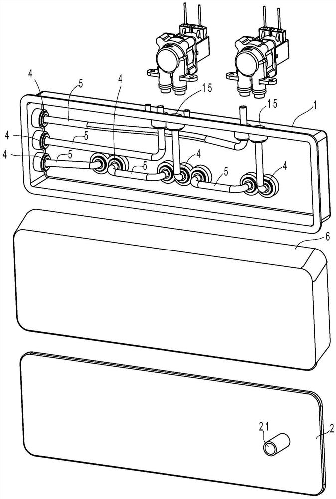 Water purification equipment integrated waterway module and manufacturing method thereof