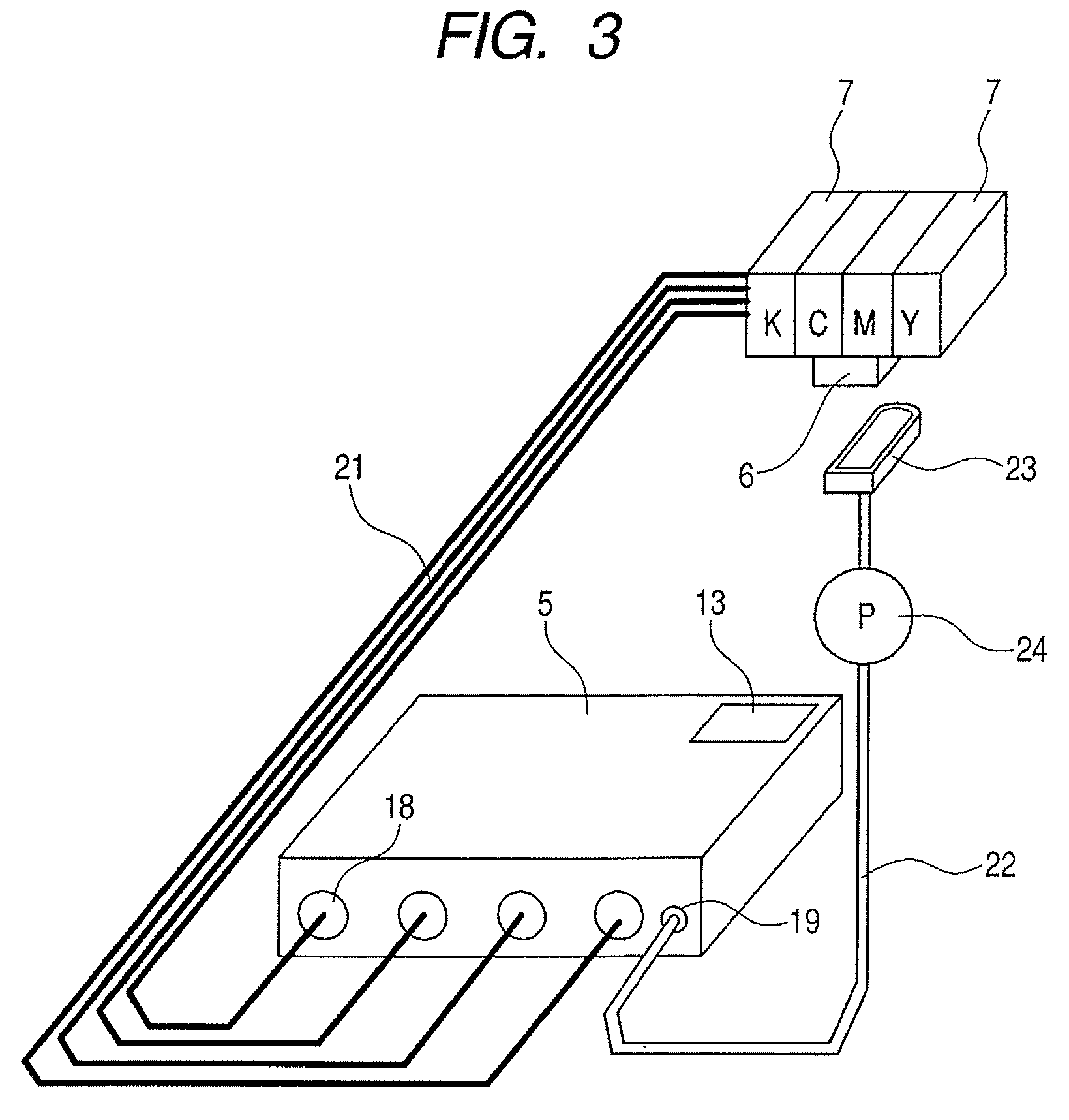 Recording device with a storage section including an absorption member to store a waste liquid collected from a recording head according to the operation of a pump which receives information from a processing unit which retains information about waste liquid retention and pump operation times