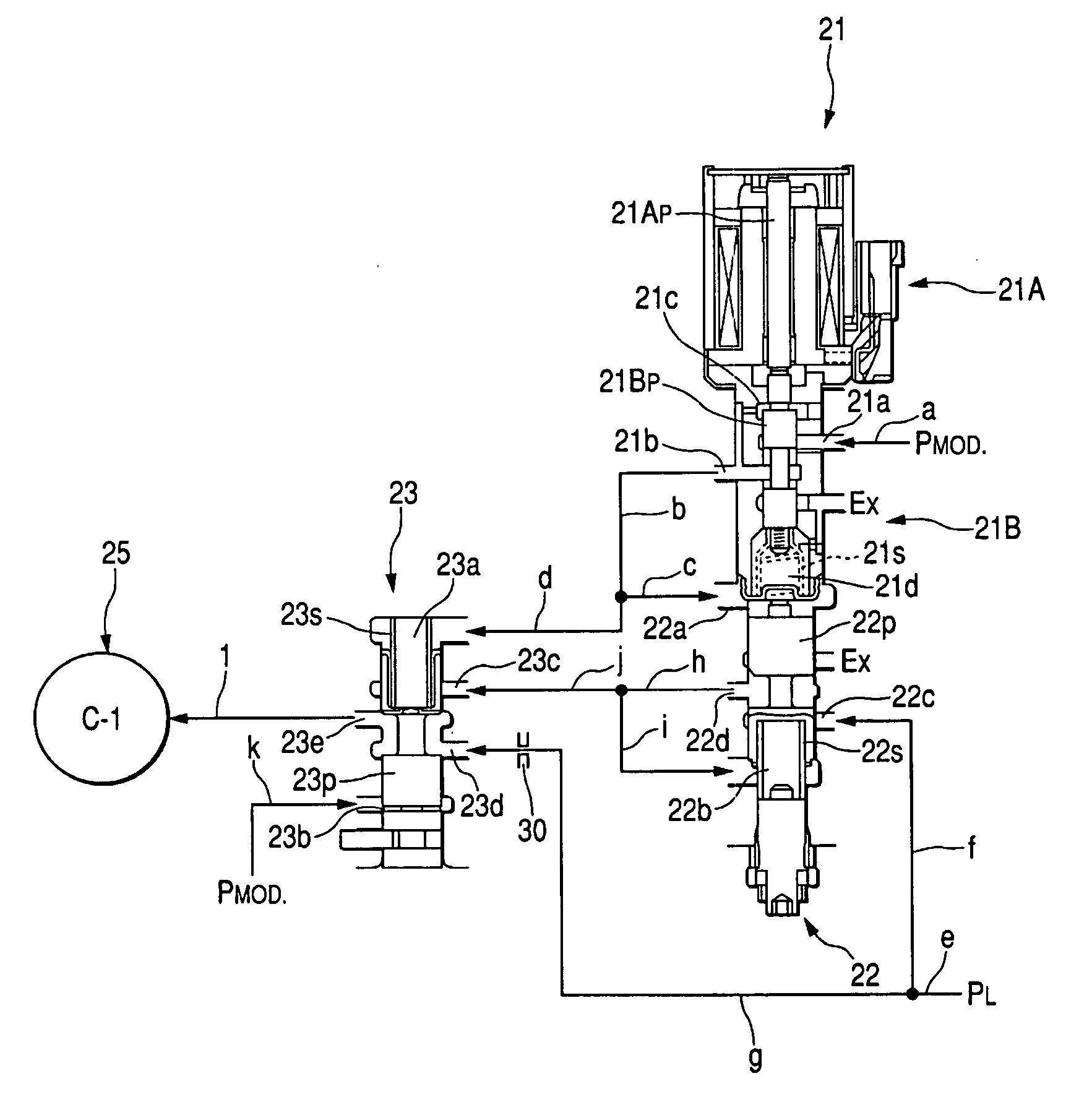 Hydraulic control apparatus of automatic transmission