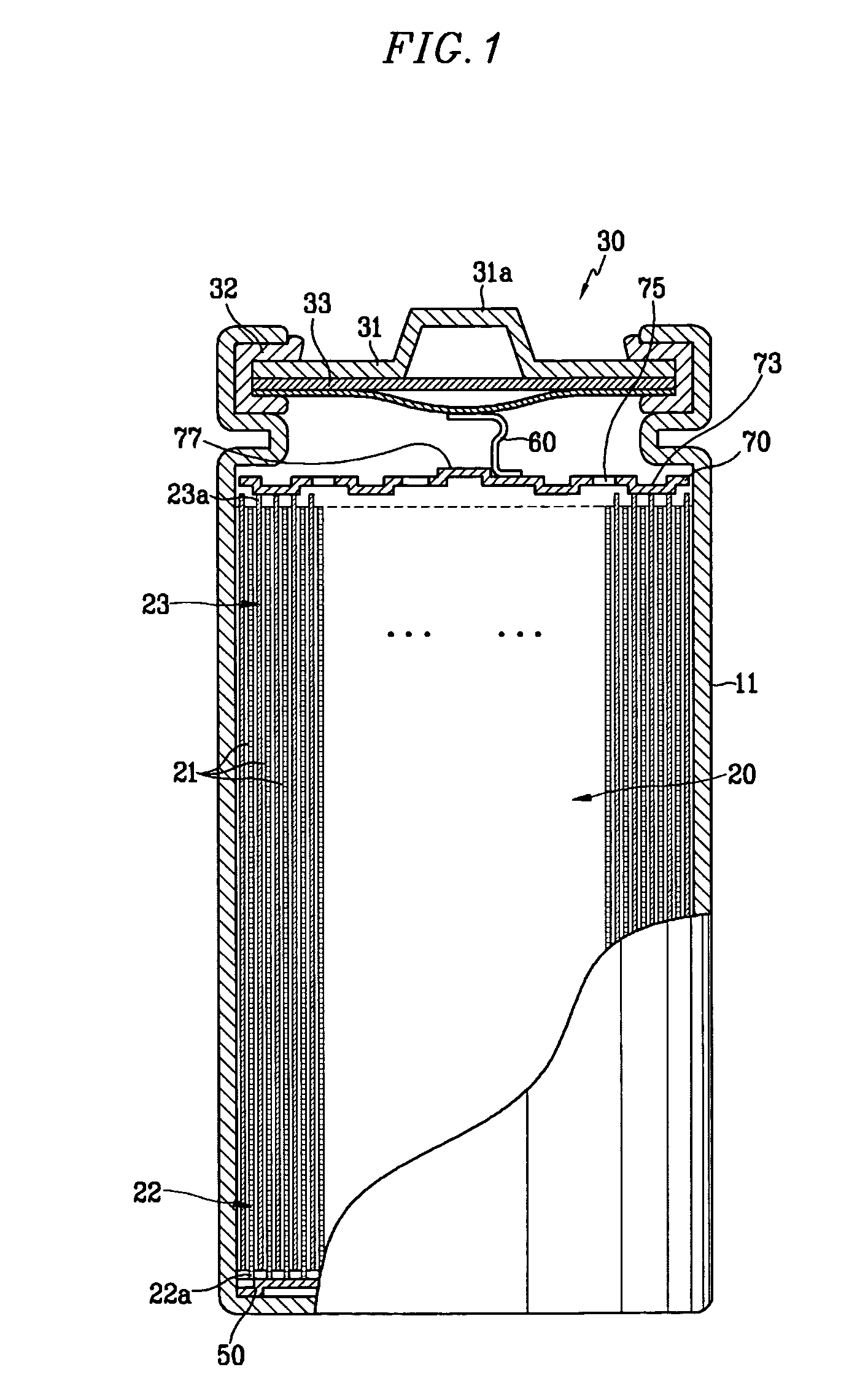 Secondary battery with collector plate and electrode package thereof