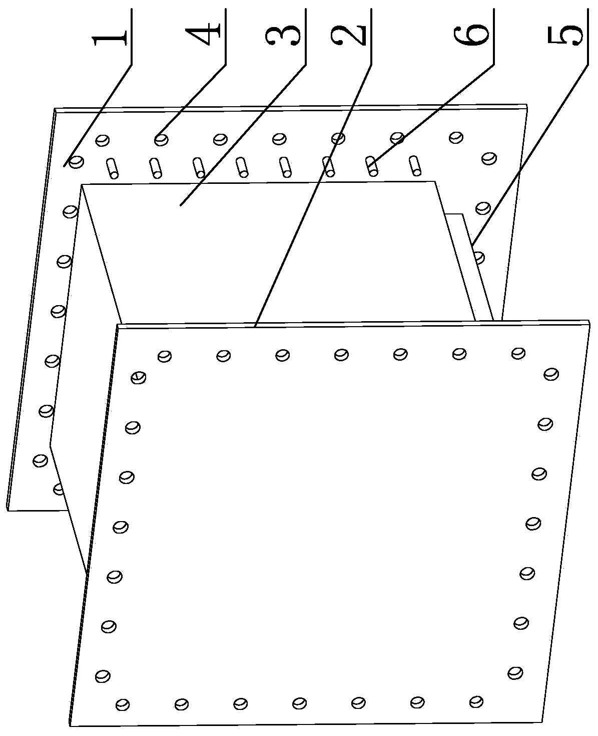 Bolt connection structure for making tank body and method for making bolt connection structure