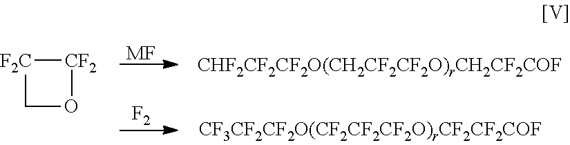 Method for producing fluorine-containing polyether carboxylic acid amide