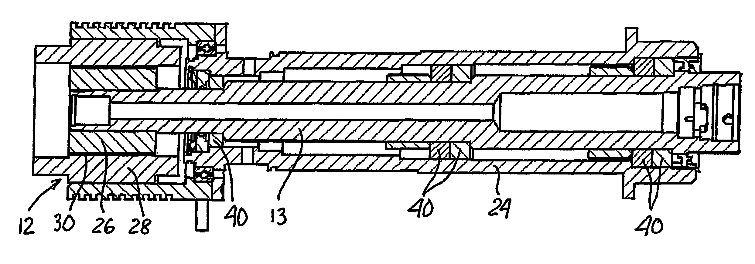 Method and apparatus for measuring a depth of holes in composite-material workpieces being machined by an orbiting cutting tool