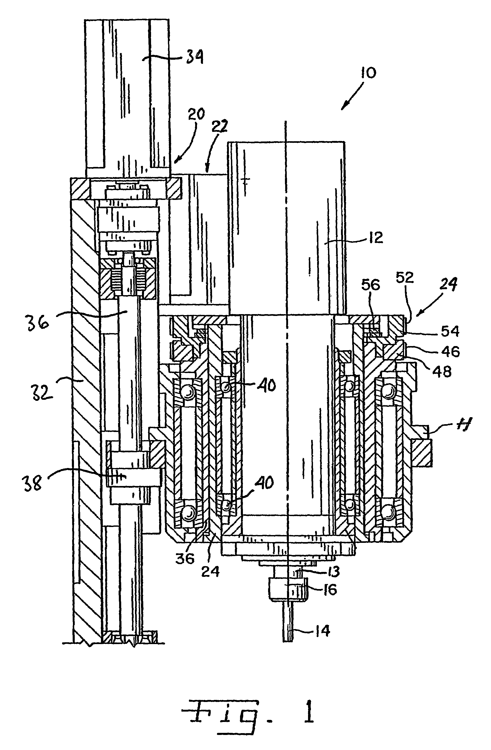 Method and apparatus for measuring a depth of holes in composite-material workpieces being machined by an orbiting cutting tool